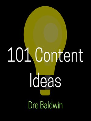 cover image of 101 Content Ideas